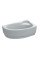 Ванна акриловая асимметричная GLORIA 160x90 R + ноги + экран под ванну