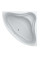 Ванна акрилова кутова MILANA 140x140 + ноги + екран під ванну