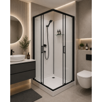 Гідромасажний бокс Insana FLORIS 90x90x207, мілкий  піддон
