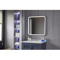 Зеркало LED J-282 black 70*70