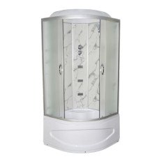 Гідробокс TKF100 Білий мармур WG 100x100x215 глибокий піддон