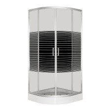 Душова кабіна INSANA Geja Black Line (RC) 90х90х205 мілкий піддон