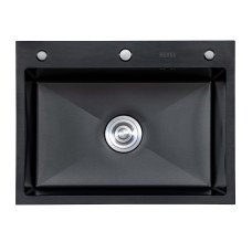 Мийка кухонна EXTOR  IB 6050 з нержавіючої сталі 60*50*22 ЧОРНА