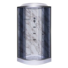 Гідробокс TKF100/1 Мармур BG 100х100x215 мілкий піддон