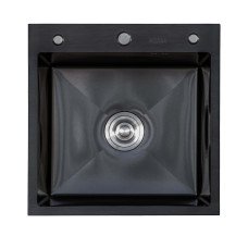 Мийка кухонна EXTOR IB 5050 з нержавіючої сталі 50*50*22 ЧОРНА