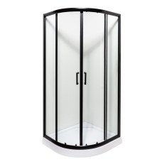 Душова кабіна INSANA MIRA чорна 90x90x205 з мілким піддоном