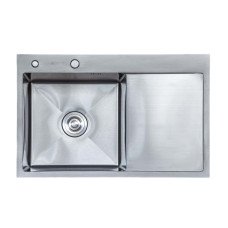 Мийка кухонна SIDER L 7850 з нержавіючої сталі 78*50*23 satin