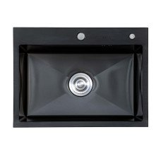Мийка кухонна EXTOR  6045 з нержавіючої сталі 60*45*23 ЧОРНА