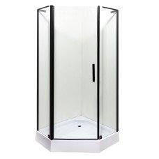 Душова кабіна INSANA Ethna Black P91 B 90x90x200 мілкий піддон