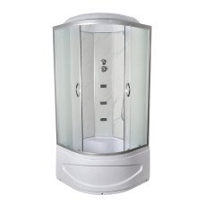 Гідробокс TKF90 Білий оникс WG 90x90x215 глибокий піддон