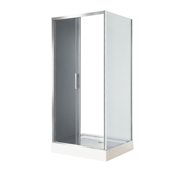 Душевая кабина INSANA Fiona 90 (RC) Grey 110*90*205 мелкий поддон 15 см