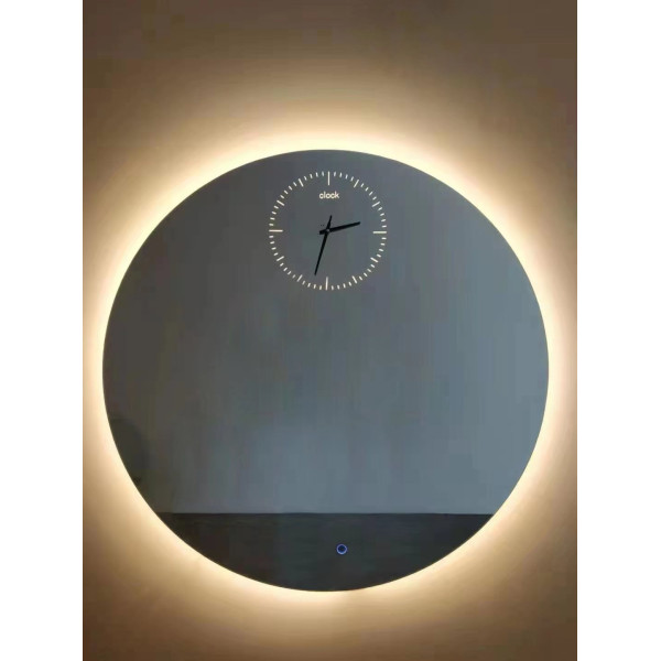 Зеркало LED - Clock  60*60 см