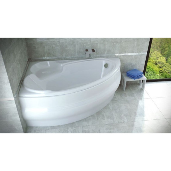 Ванна акрилова асиметрична Wenus 170x110 L з ніжками і панеллю