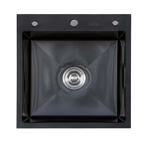 Мойка кухонная EXTOR IB 5050 из нержавеющей стали 50*50*22 ЧЕРНАЯ