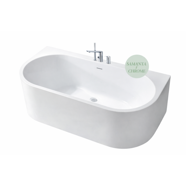 Ванна акриловая отдельностоящая WB-Samanta F chrome 170*80*58